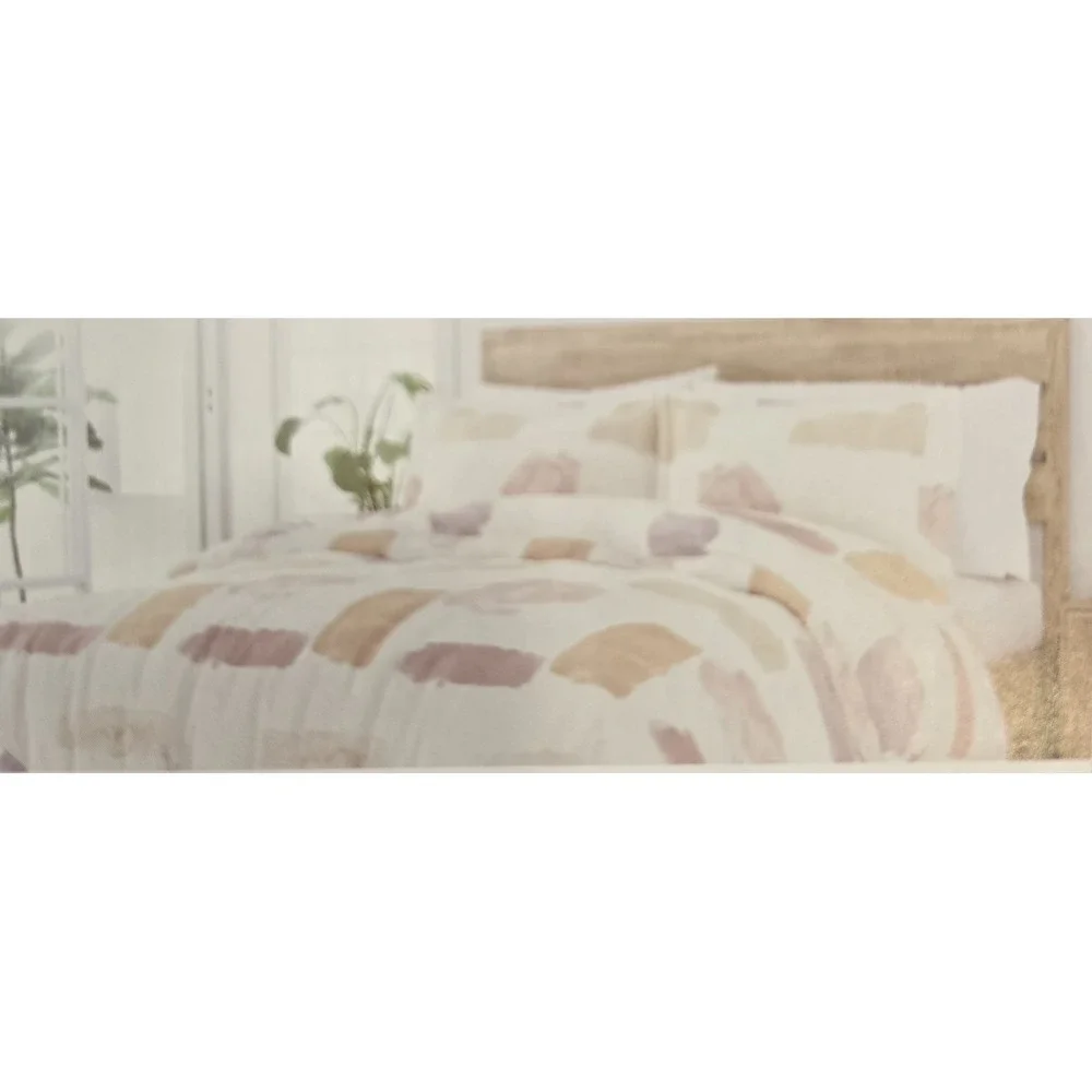 Kaycie Gray‎ Painted Brush 2 Piece Duvet Cover Set Multi Colored Twin NWT